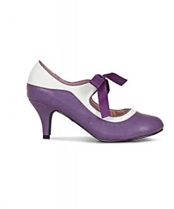 Collectif Lulu Hun Jeanie Heels In Purple Women's Apparel
