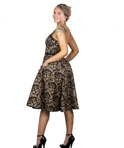 Collectif Nova Leopard Swing Dress Women's Apparel