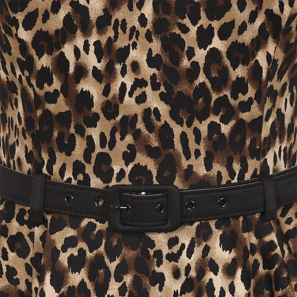 Collectif Nova Leopard Swing Dress Women's Apparel 10 Collectif Nova Leopard Swing Dress Women's Apparel