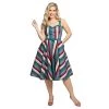 Women's Apparel Collectif Nova Paradise Stripe Swing Dress