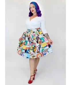Hemet Circle Skirt In Comic Sewing Woes Print 8 Hemet Circle Skirt In Comic Sewing Woes Print
