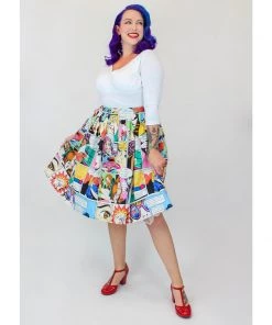 Hemet Circle Skirt In Comic Sewing Woes Print 9 Hemet Circle Skirt In Comic Sewing Woes Print