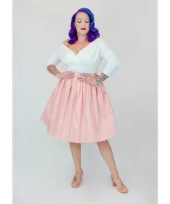 Hemet Circle Skirt In Salmon Pink Women's Apparel