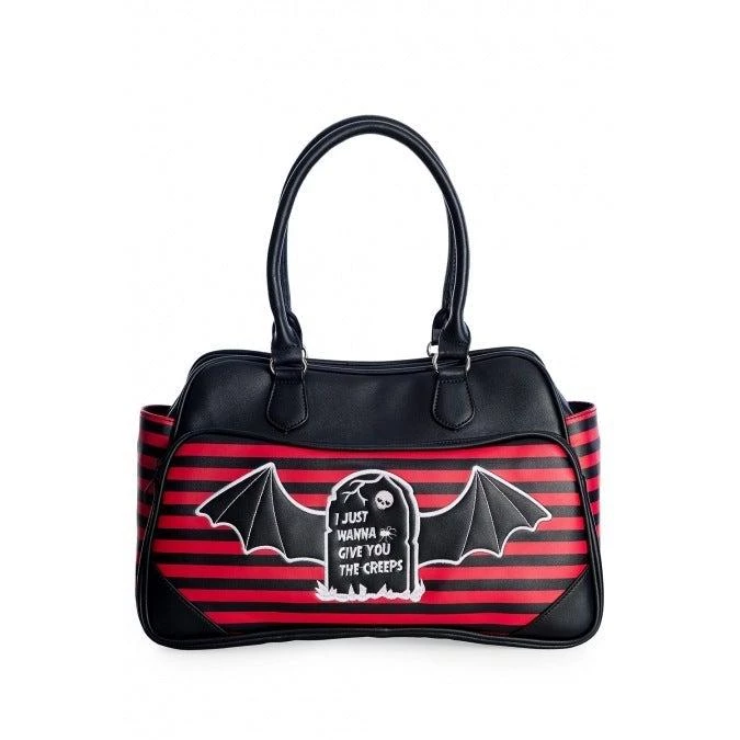 Accessories Banned Give You The Creeps Handbag In Red And Black 3 Accessories Banned Give You The Creeps Handbag In Red And Black