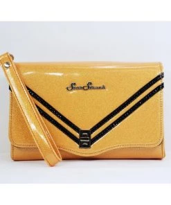 Star Struck Clothing Rocket Clutch In Solid Gold