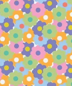 Miss Lulo Remi Dress In Retro Daisy Print Women's Apparel