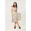 Miss Lulo Remi Dress In Retro Daisy Print Women's Apparel