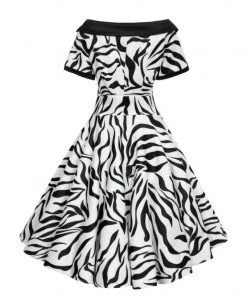 Women's Apparel Dolly & Dotty Darlene Dress In Zebra Print