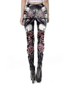 Glitz Glam And Rebellion Day Of The Dead Leggings 13 Glitz Glam And Rebellion Day Of The Dead Leggings