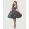 Eva Rose Sweetheart Dress In Deer And Bunny Print
