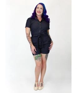 Women's Apparel Hemet Romper In Denim