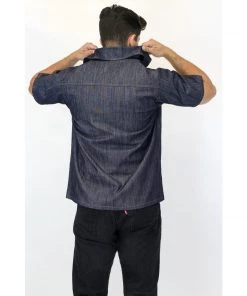 Hemet Men's Western Shirt In Denim Women's Apparel