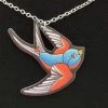 DollyCool Blue Swallows Necklace 1 DollyCool Blue Swallows Necklace