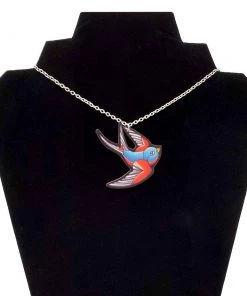 DollyCool Blue Swallows Necklace