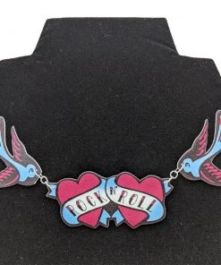 DollyCool Rock & Roll Swallows Necklace