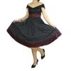 ChicStar Dotty Dream Dress In Black Women's Apparel