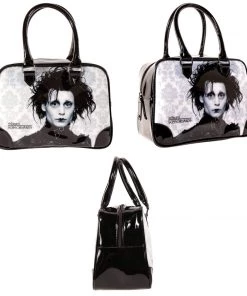 Rock Rebel Edward Scissorhands Fleur-Di-Lis Bowler Handbag Accessories