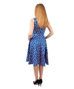 Eva Rose Corgilicious Swing Dress In Blue Women's Apparel 12 Eva Rose Corgilicious Swing Dress In Blue Women's Apparel