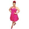 Eva Rose Hot Pink Polka Dot Halter Dress 1 Eva Rose Hot Pink Polka Dot Halter Dress