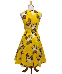 Eva Rose Yellow Fronds Swing Dress Women's Apparel 8 Eva Rose Yellow Fronds Swing Dress Women's Apparel
