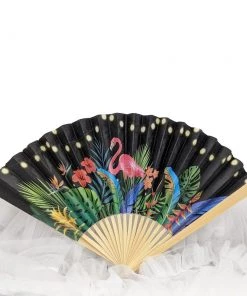 Glitz Glam And Rebellion Tropical Tiki Nights Fan 10"