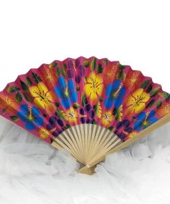 Glitz Glam And Rebellion Hibiscus 🌺 Floral Fan