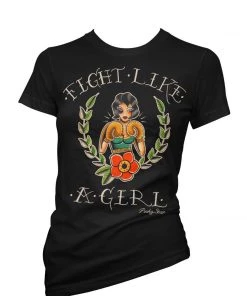 Pinky Star "Fight Like A Girl" Tee Women's Apparel