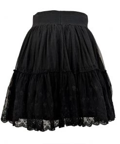 Women's Apparel Banned First Sight Tulle Flare Skirt In Black