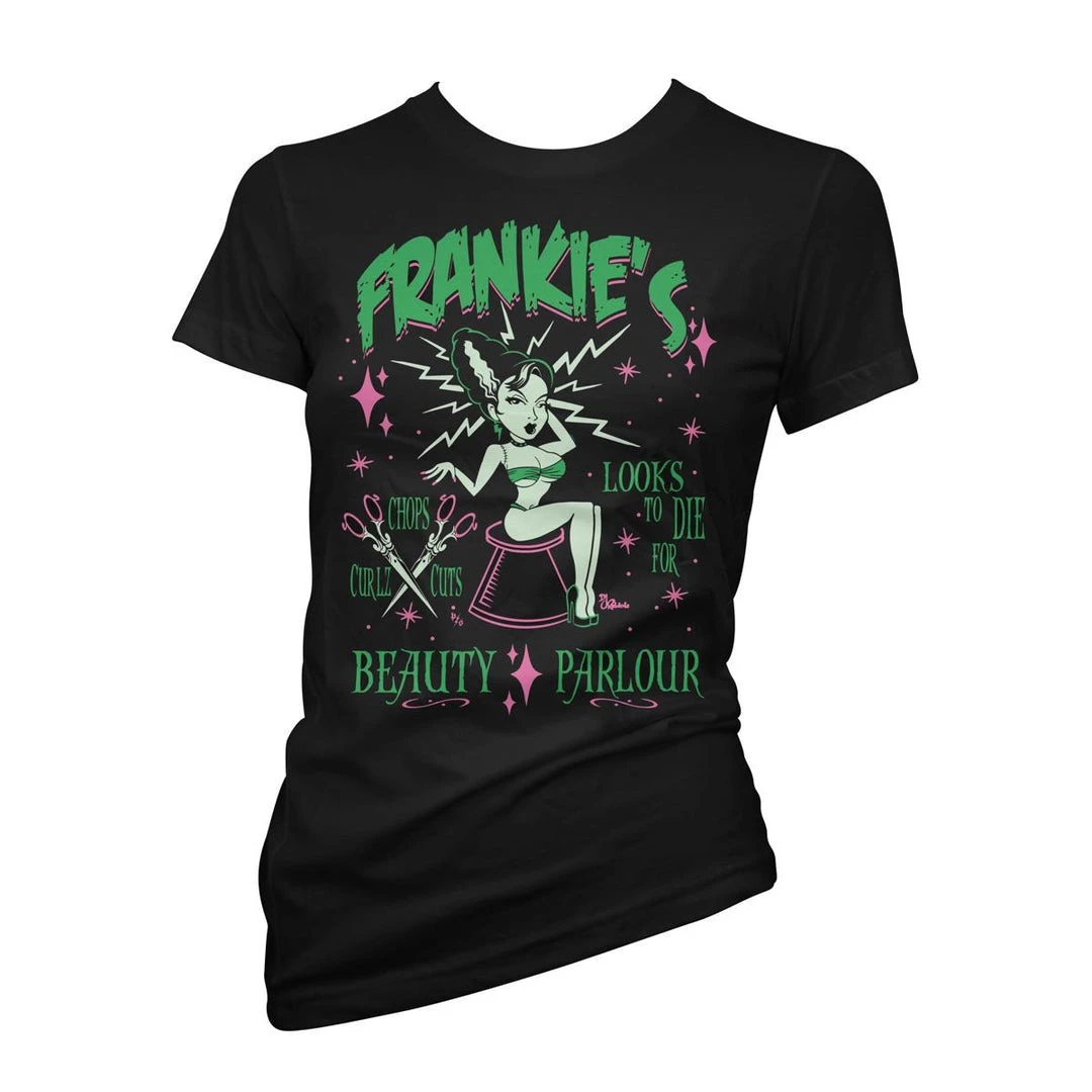 Women's Apparel Pinky Star "Frankie's Beauty Parlour" Tee 3 Women's Apparel Pinky Star "Frankie's Beauty Parlour" Tee