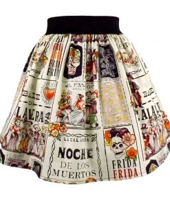 Women's Apparel Hemet Pleated Skirt In Frida Noche De Baile Print