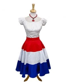Glitz Glam And Rebellion Women's Apparel GGR Patriotic Pinup Full Swing Circle Skirt