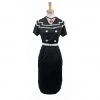 ChicStar Retro Sailor Wiggle Dress In Black Women's Apparel