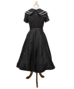 ChicStar Sailor Dress In Black Women's Apparel