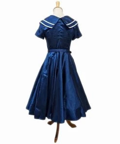 ChicStar Sailor Dress In Navy Blue