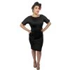 Glitz Glam And Rebellion Sandra Classic Wiggle Dress In Black 2 Glitz Glam And Rebellion Sandra Classic Wiggle Dress In Black