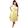 Glitz Glam And Rebellion GGR Halter Swing Dress In Yellow Gingham