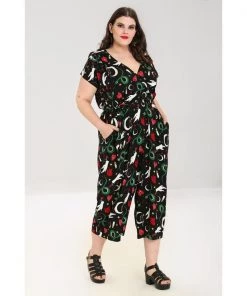 Women's Apparel Hell Bunny Good Fortune Jumpsuit