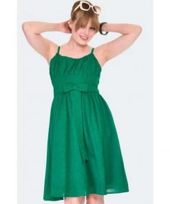 Women's Apparel Voodoo Vixen Gracie Dress In Emerald Green