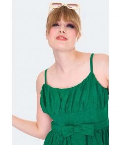 Women's Apparel Voodoo Vixen Gracie Dress In Emerald Green