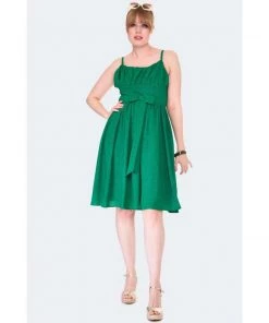 Women's Apparel Voodoo Vixen Gracie Dress In Emerald Green
