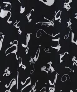 Eva Rose Black Cat Swing Dress 8 Eva Rose Black Cat Swing Dress