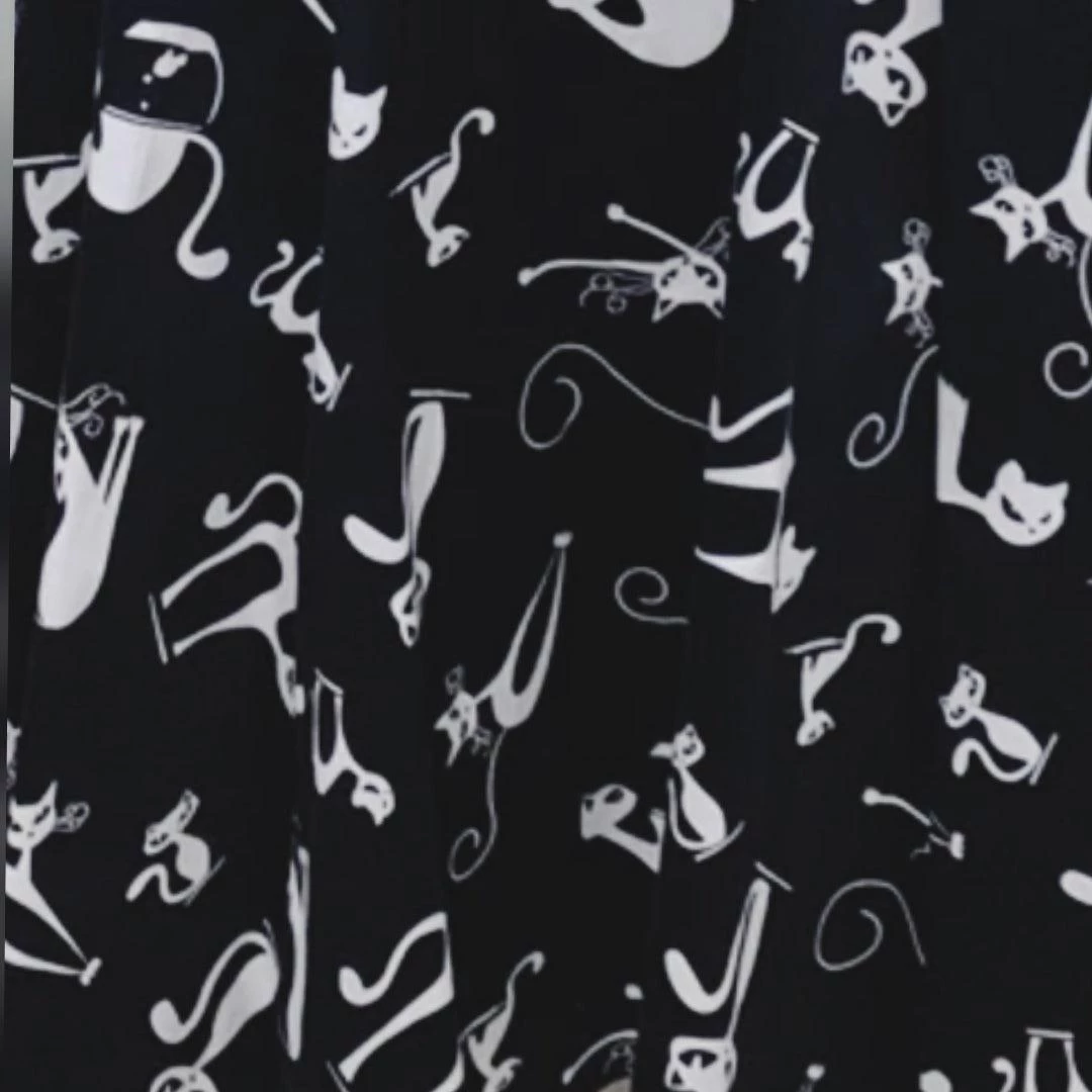 Eva Rose Black Cat Swing Dress 5 Eva Rose Black Cat Swing Dress