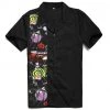 Glitz Glam And Rebellion Men's Apparel Men's Bowling Shirt In Halloween Print