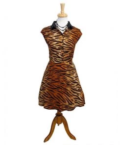 Hell Bunny Tora Mini Dress In Tiger Print