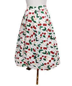 Hell Bunny Yvette Cherries 50s Skirt Women's Apparel