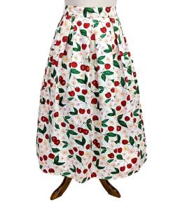 Hell Bunny Yvette Cherries 50s Skirt Women's Apparel