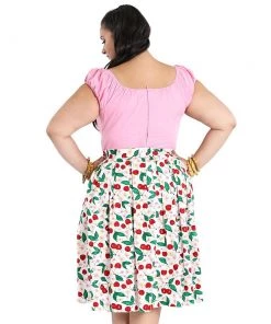 Hell Bunny Yvette Cherries 50s Skirt Women's Apparel