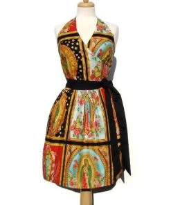 Hemet "All The Way" Halter Dress In Guadalupe Print