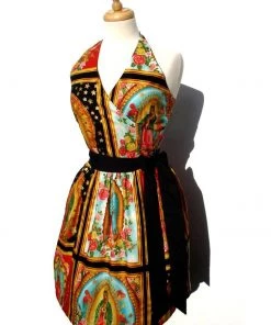 Hemet "All The Way" Halter Dress In Guadalupe Print