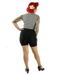 Hemet Sleeveless Knotted Top In Black & White Stripe 13 Hemet Sleeveless Knotted Top In Black & White Stripe